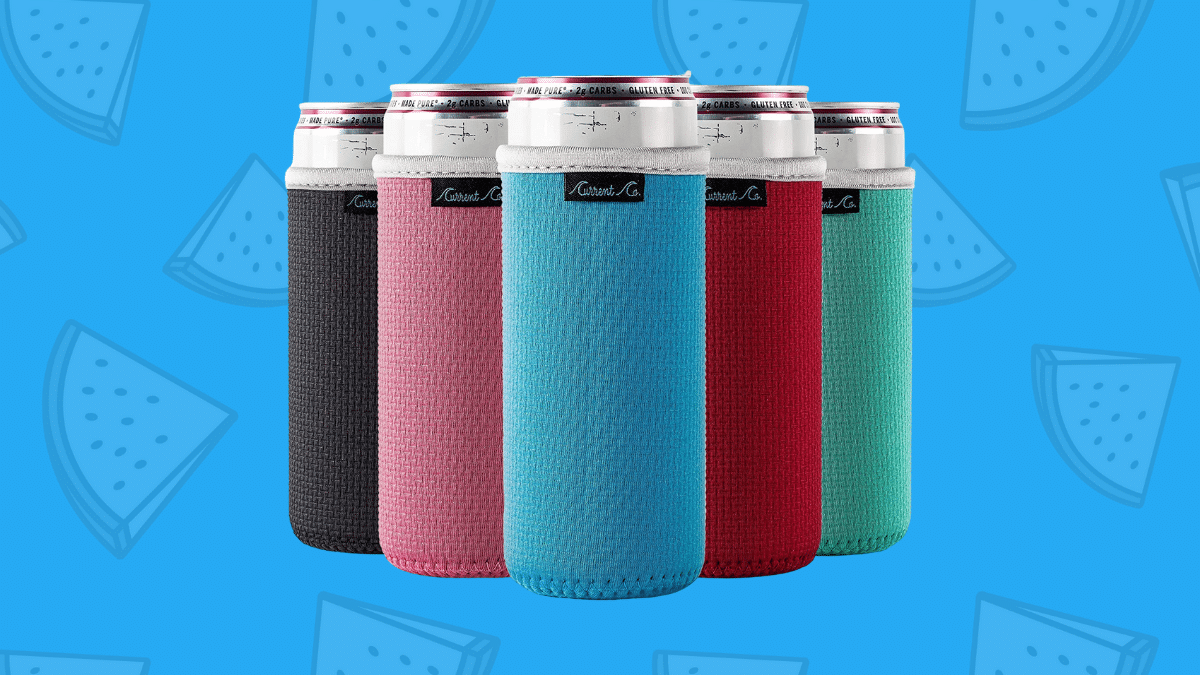 Current Co. Slim Can Cooler Sleeves (5-Pack) Insulated Neoprene Slim Can  Koolie for White Claw 