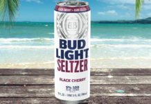 bud light seltzer at the beach