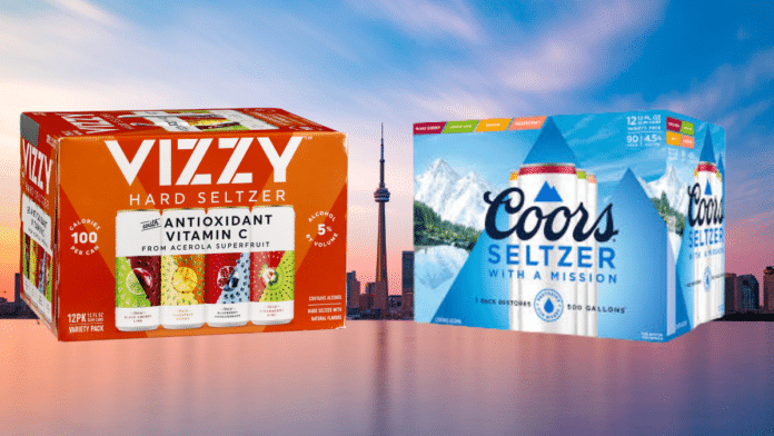Vizzy and Coors Seltzer in Toronto