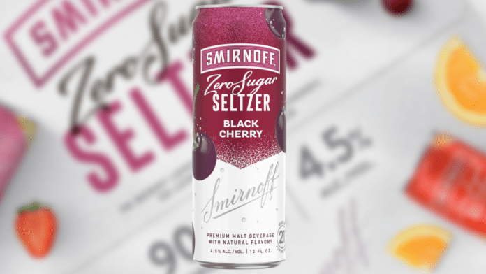Smirnoff Black Cherry Hard Seltzer 12 oz can