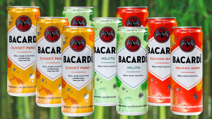 Barcardi canned rum drinks