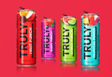 Four flavors of Truly hard punch in cans