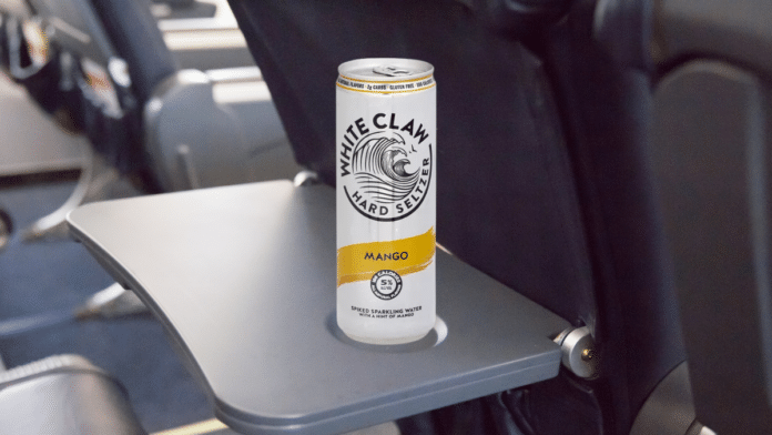 white claw on united flights