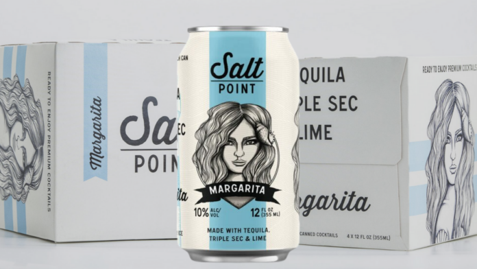 Can of Salt Point Margarita cocktail